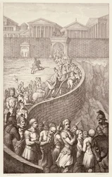 Il trionfo di Quinto Fabio, inciso da B. Barloccini, 1849